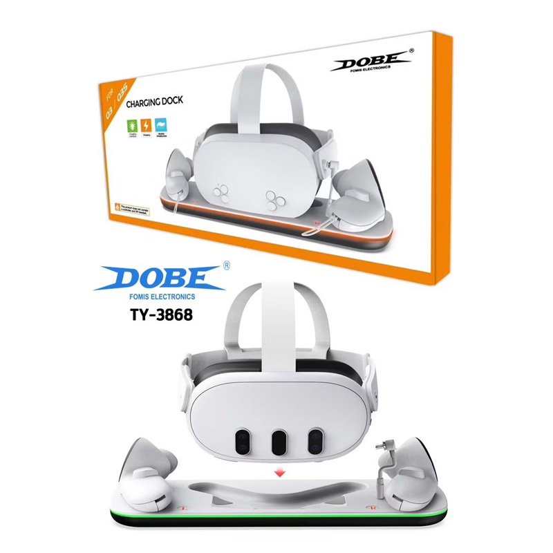 پایه شارژر Dobe برای هدست واقعیت مجازی Meta Quest 3/S مدل TY-3868